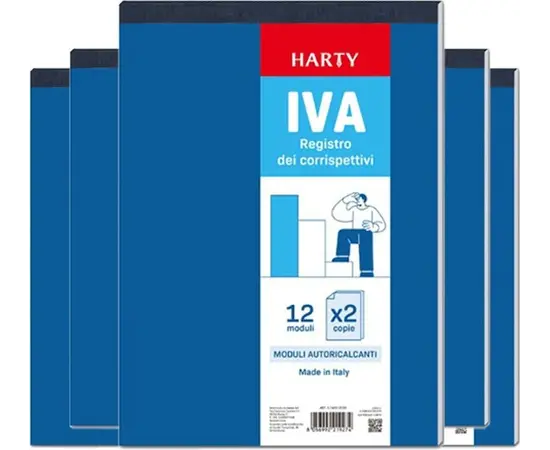 5x Tasas de registro de IVA 12x2 Documentos copia doble seguimiento automático