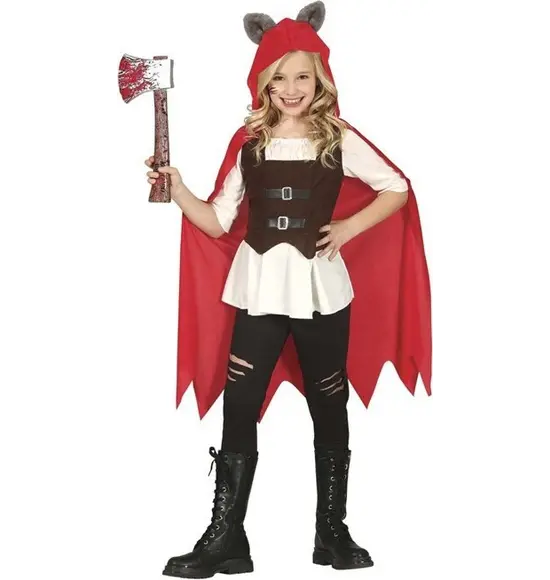 Disfraz de Halloween Caperucita Roja vestido de terror niñas 3-12 años...