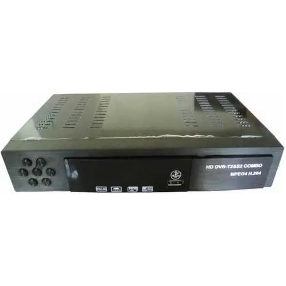 Receptor de TV satélite digital terrestre DVB T2 S2 HD euroconector HDMI...