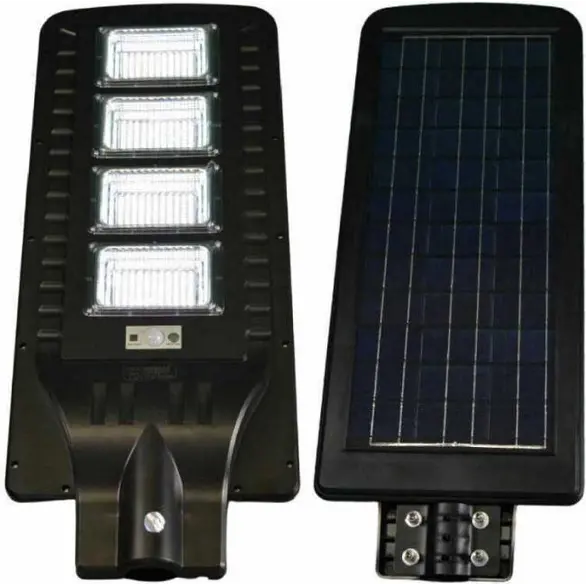 Farola led 180w panel solar fotovoltaico soporte sensor faro