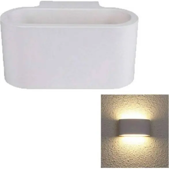 Plafón de yeso blanco ovalado gs-5020 iluminación interior del hogar luz g9 25w