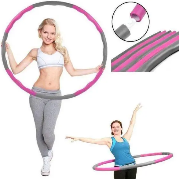 Hula hoop modular extraíble de espuma perfectos abdominales y caderas 95 cm