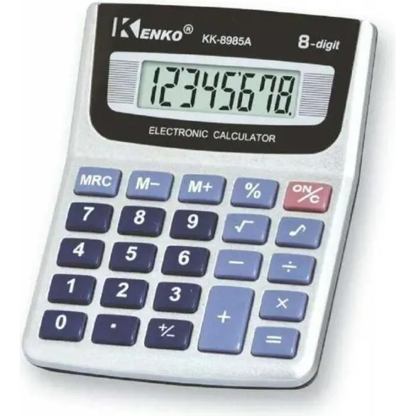 Calculadora de bolsillo 8 dígitos Cálculos oficina escuela matemática Práctica