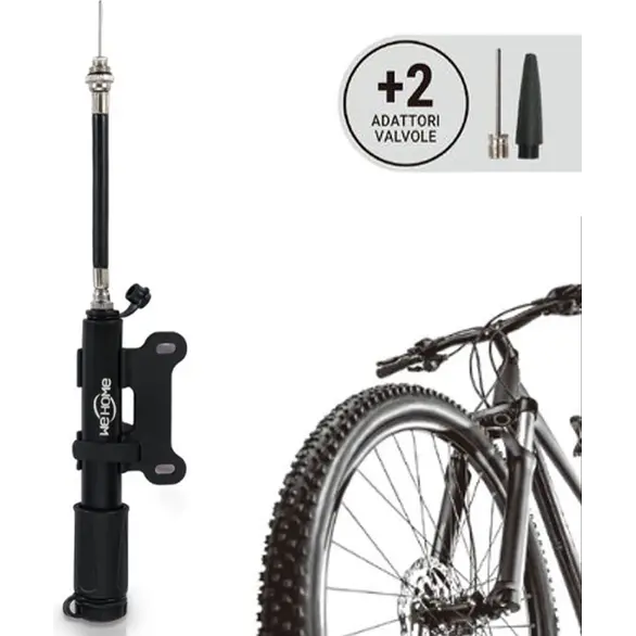 Mini bicicleta bomba marco Manual portátil rueda neumático inflado 6 bar