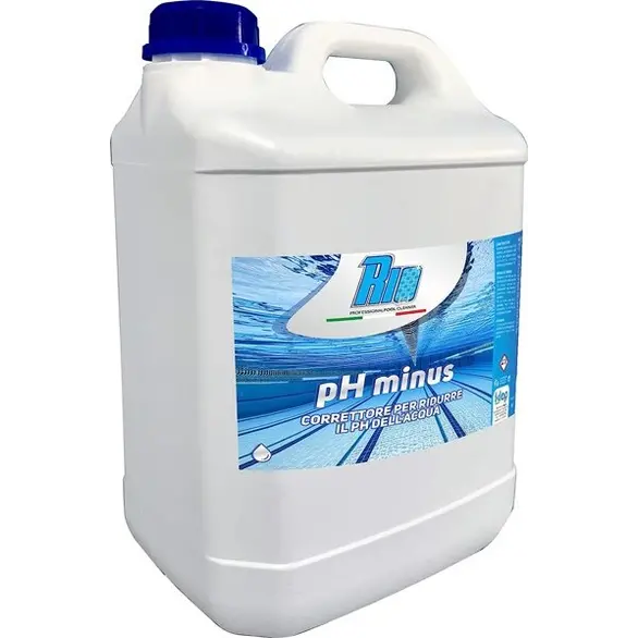 Reductor de pH Líquido Corrector 5 kg PH Minus para Limpieza de Agua de Piscina