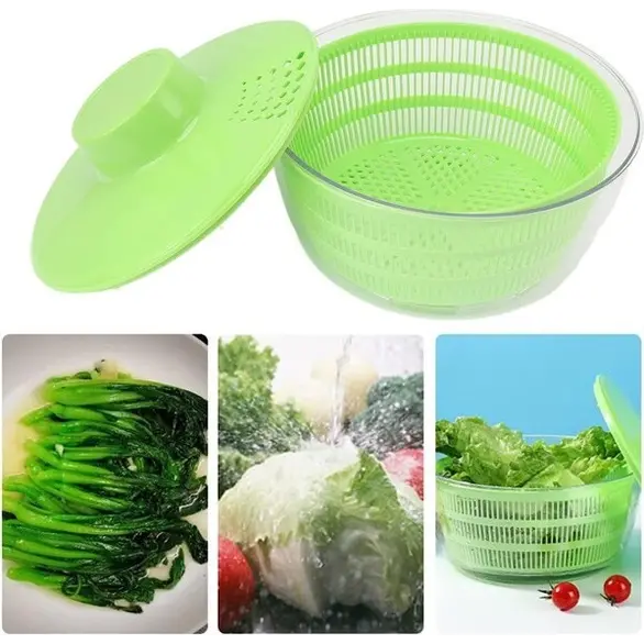 Centrífuga para ensalada de verduras, lavar y secar con carga USB