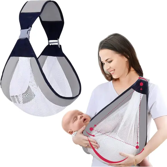 Envoltura elástica para bebé Portabebé ajustable Portabebé recién nacido