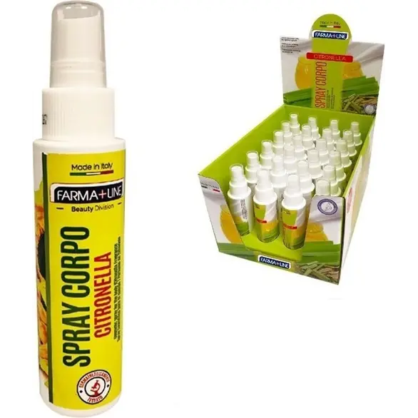 5x Spray Corporal Antimosquitos Citronela 90ml Verano Made in Italy