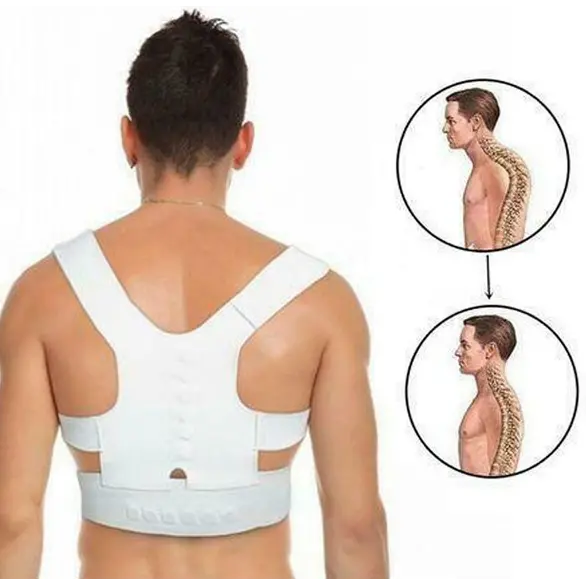 Banda postural hombros espalda corrector postural magnético dolor lumbar