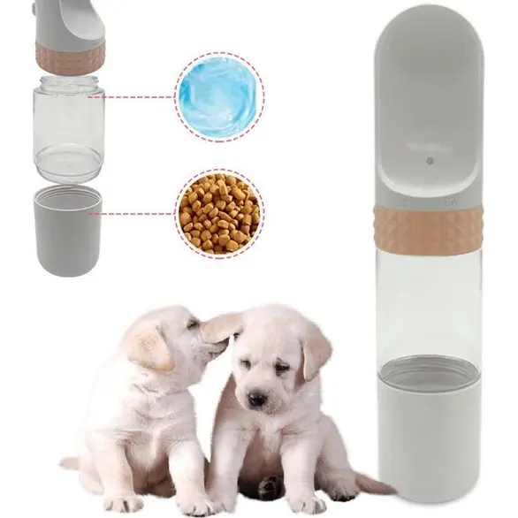 Dispensador de agua para perros Gatos Botella de agua Mascotas Botella portátil