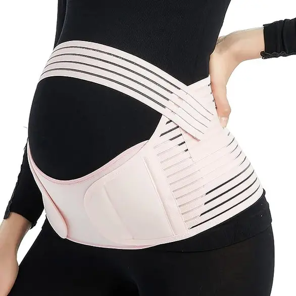 Cinturón de abdomen para embarazo Soporte de cintura de abdomen transpirable...