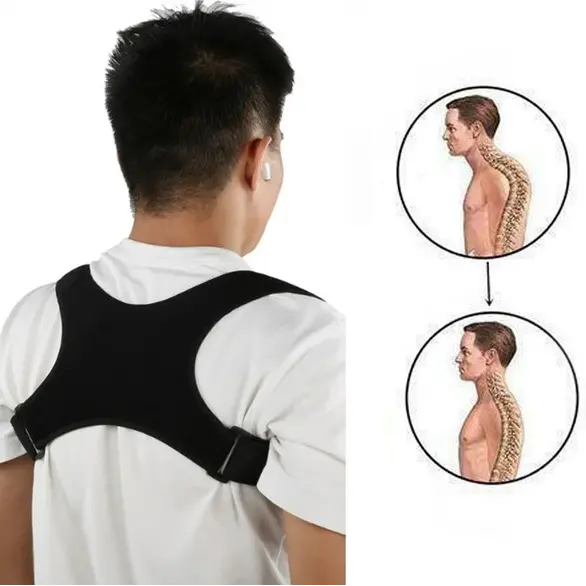 Corrector de postura, banda de soporte para la espalda, postura del hombro,...