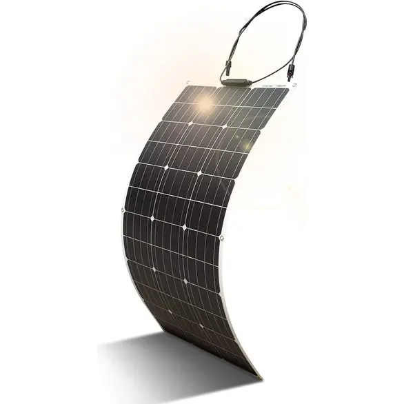Panel solar flexible 100W 12V 18V Paneles solares de células verdes ETFE MC4