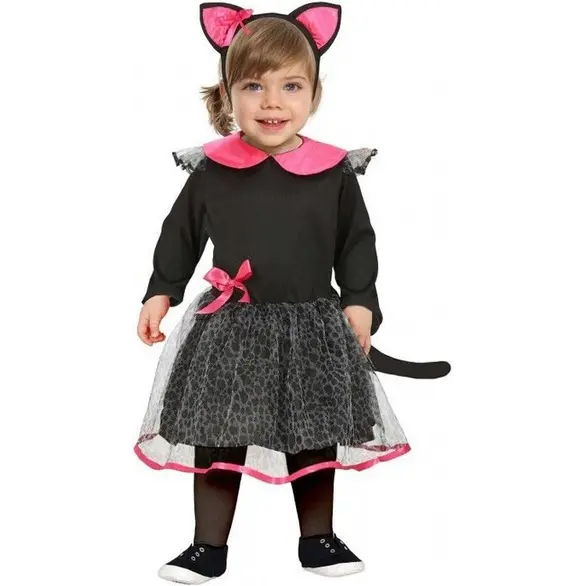 Disfraz de gato de carnaval vestido de gatito para bebé 12-24 meses halloween...