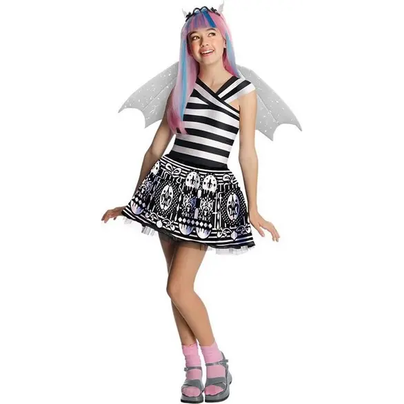 Disfraz de Carnaval de Halloween Monster High Rochelle Goyle para niñas S-M (M)