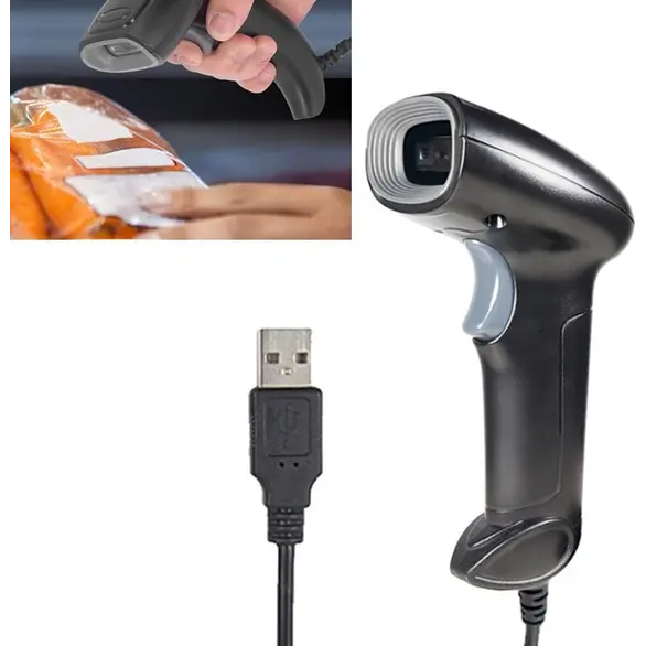 Escáner 2D Lector de código de barras Pistola USB para códigos QR 1D 2D