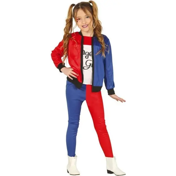 Disfraz de Halloween Escuadrón Suicida Vestido Harley Quinn para niña 3-12...