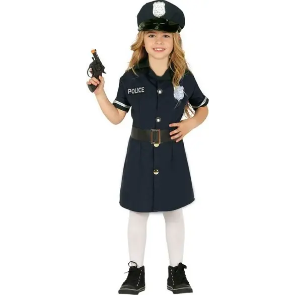 Disfraz de mujer policía de Halloween disfraz para niñas 3-12 años carnaval...