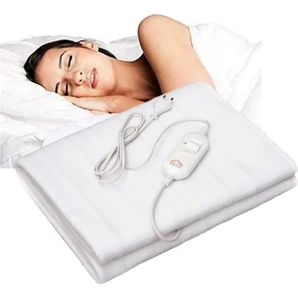 Calentador eléctrico para mantas cama individual, 150x80cm, 60 vatios