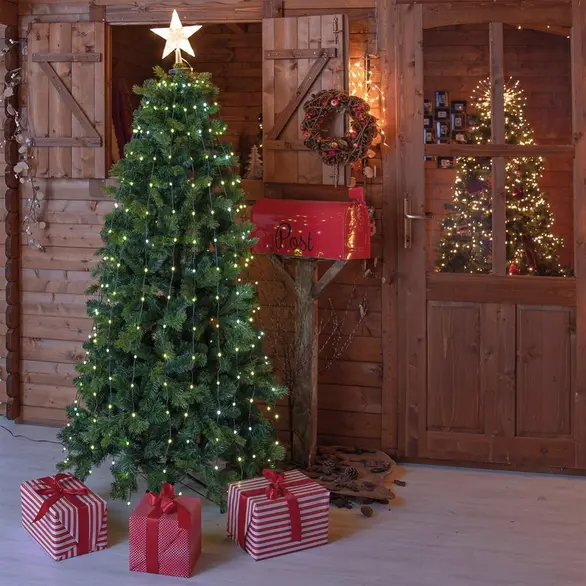 Manto de luz 304 LED para árbol de Navidad 180cm luz RGB multicolor