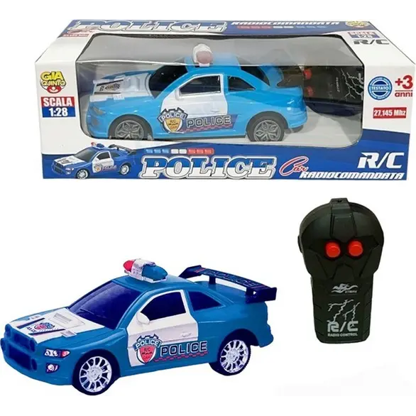Coche teledirigido para niños, coche de juguete policial, coche teledirigido RC