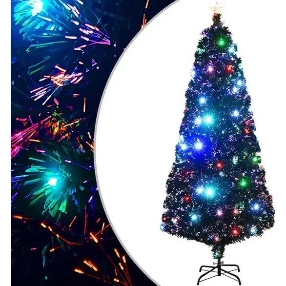 Árbol de Navidad artificial con luces LED RGB multicolores, altura 60/90/120...