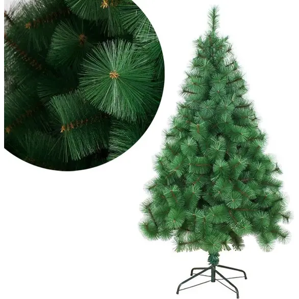 Árbol de Navidad Artificial Realista de Pino Verde en PVC de 60 a 210 cm (90 cm)
