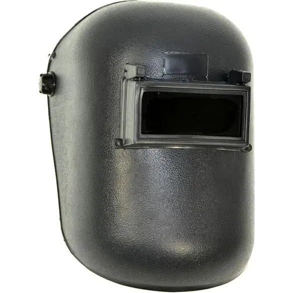 Máscara protectora para casco de soldador en material plástico con pantalla