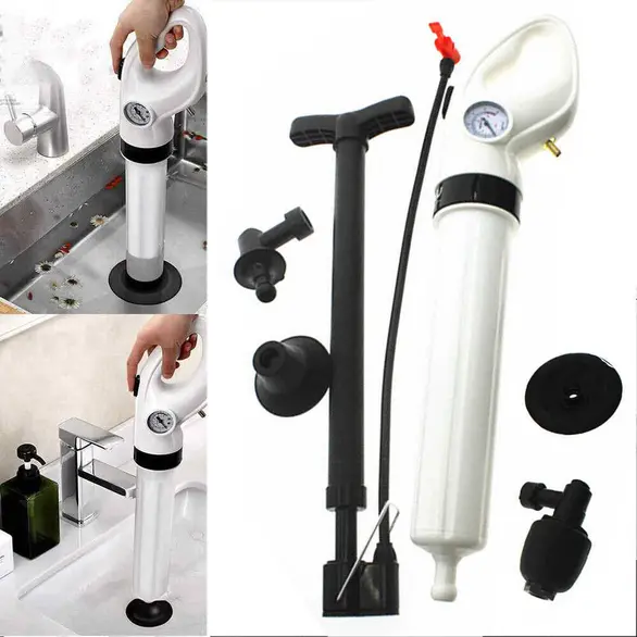 Pistola de presión para fregadero manual, limpiador de tuberías cocina y baño