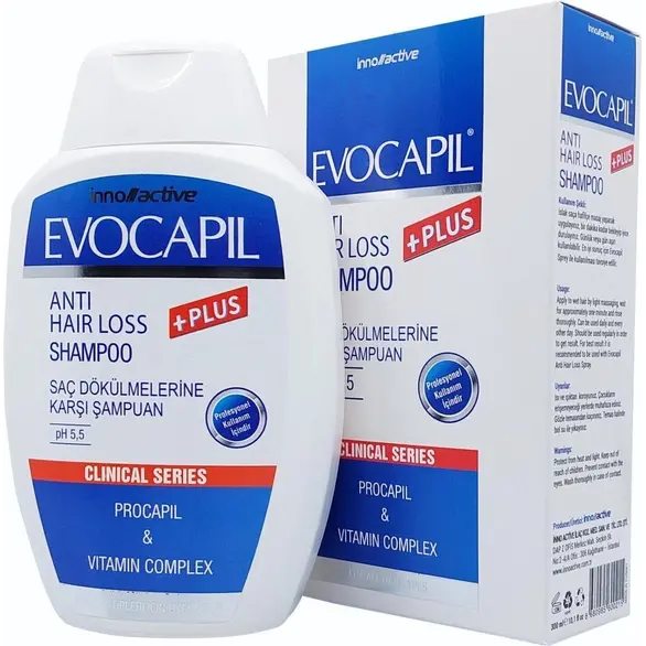 Champú anticaída Evocapil Plus 300 ml con procapil y vitaminas