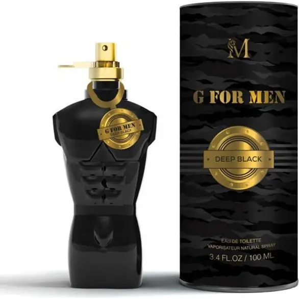 Perfume de Hombre G for Men Deep Black Parfum pour Homme 100 ml Idea de regalo
