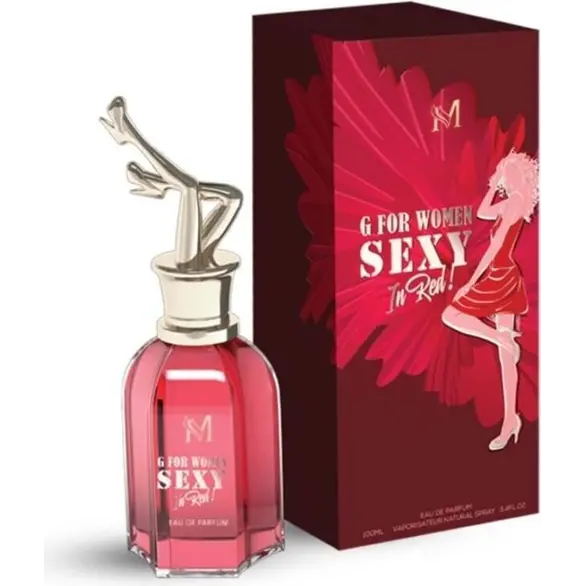 Perfume de mujer G For Women Sexy in Red 100ml Eau de parfum pour Femme Regalo