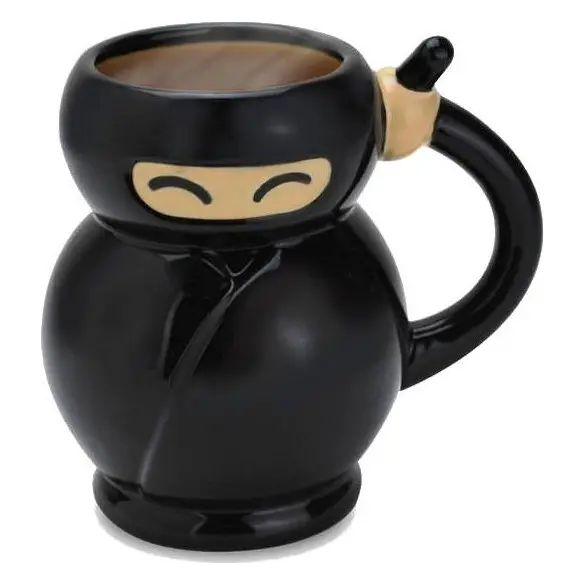 Bonita taza de porcelana con forma de taza Ninja, idea de regalo para té,...