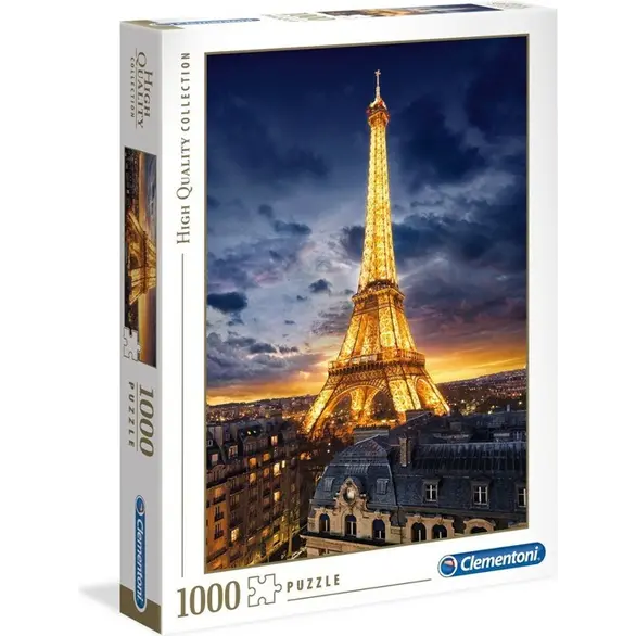 Puzzle 1000 Piezas París Francia Torre Eiffel Colección High Quality 69x50 cm