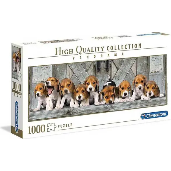 Puzzle 1000 Piezas Cachorros Beagle Perros Animales Alta Calidad 98x33 cm