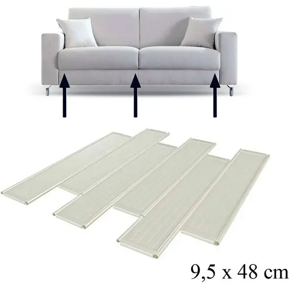 Juego de 6 paneles de sofá para reparar asientos, camas y sillones, 48x9,5 cm