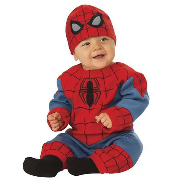 Disfraz de Carnaval Superhéroe Spiderman recién nacido 0-12 meses Halloween...