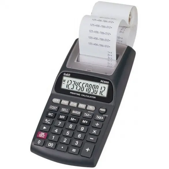 Calculadora de 12 dígitos Imprime recibos no fiscal Tienda Empresa Casa