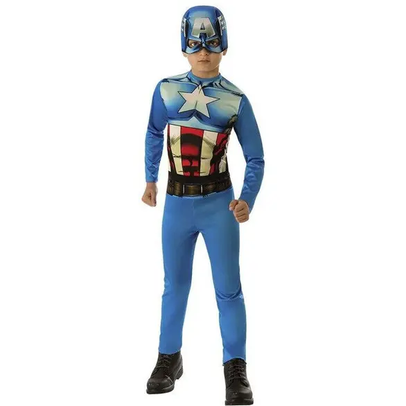 Disfraz Capitán América Carnaval Marvel Vengadores Superhéroe niños 3-8 años...