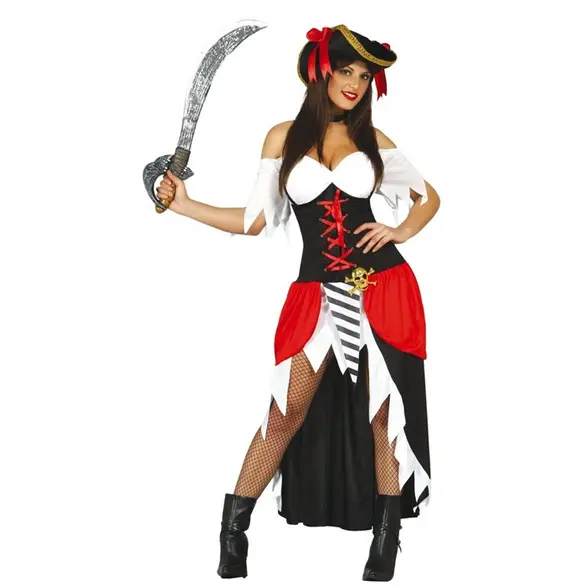 Disfraz Carnaval Pirata del Mar Bucanero Corsario Halloween Tallas M/L (L)