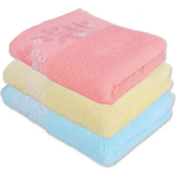 12x Juego de toallas de algodón 75x35 cm Baño de invitados Cara suave de colores