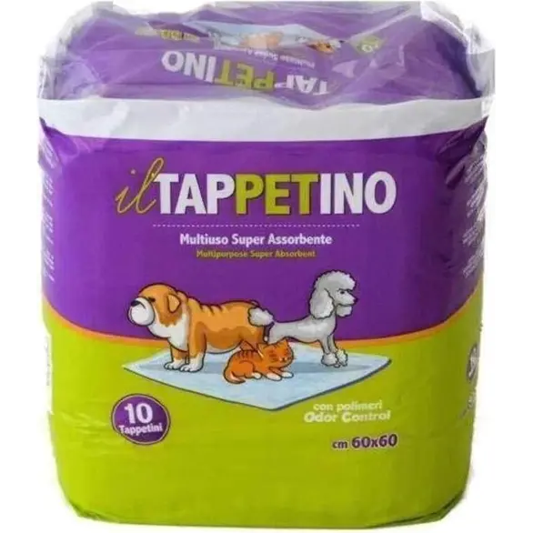 10x Esterillas higiénicas absorbentes para perros y gatos para mascotas 60x60 cm