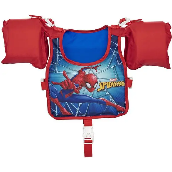 Chaleco salvavidas con reposabrazos de Spiderman para niños Chaleco...