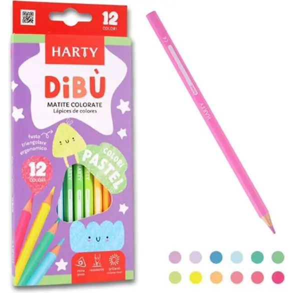 Lápices de colores 12 colores pastel surtidos para dibujar niños escuela hogar