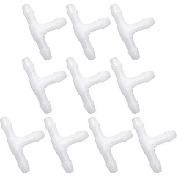 120 conectores en T blancos para líquido de limpiaparabrisas, conector de 3 vías