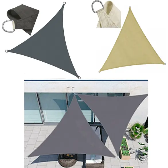 Toldo triangular para sombra de vela, parasol de jardín, tela para sombrilla...