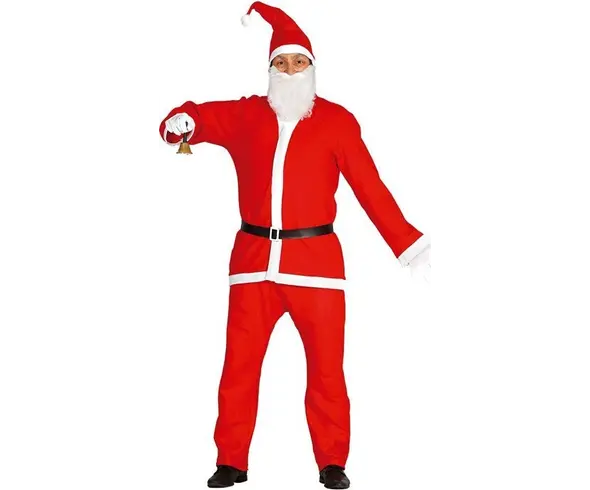 Disfraz de Papá Noel para hombre adulto, talla única, disfraz de Noel