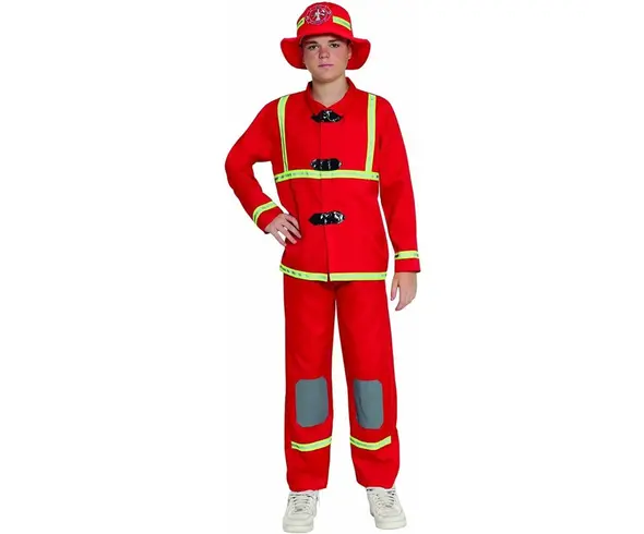 Disfraz de Bombero Carnaval disfraz de bombero para niños 14-16 años