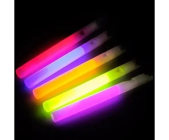 5x Silbatos luminosos Accesorios de discoteca fluorescentes Palos de luz