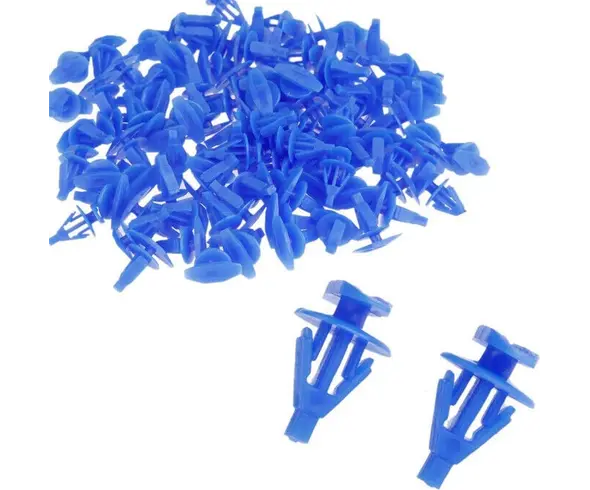 240x Clips de remache Remaches de plástico azul Clips de sujeción universales...